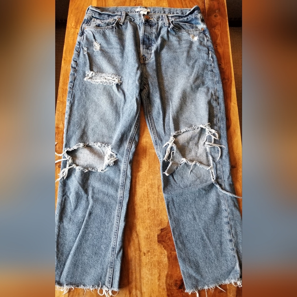 Forever 21 Ripped Jeans 100% cotton